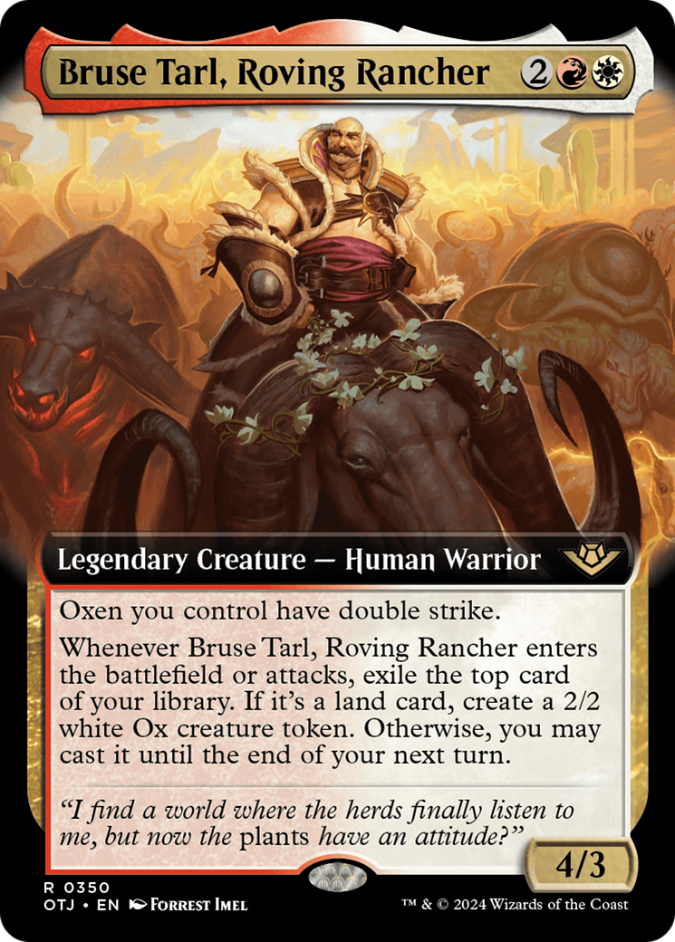 Bruse Tarl, Roving Rancher (Extended Art) [Outlaws of Thunder Junction] | Lots Moore NSW