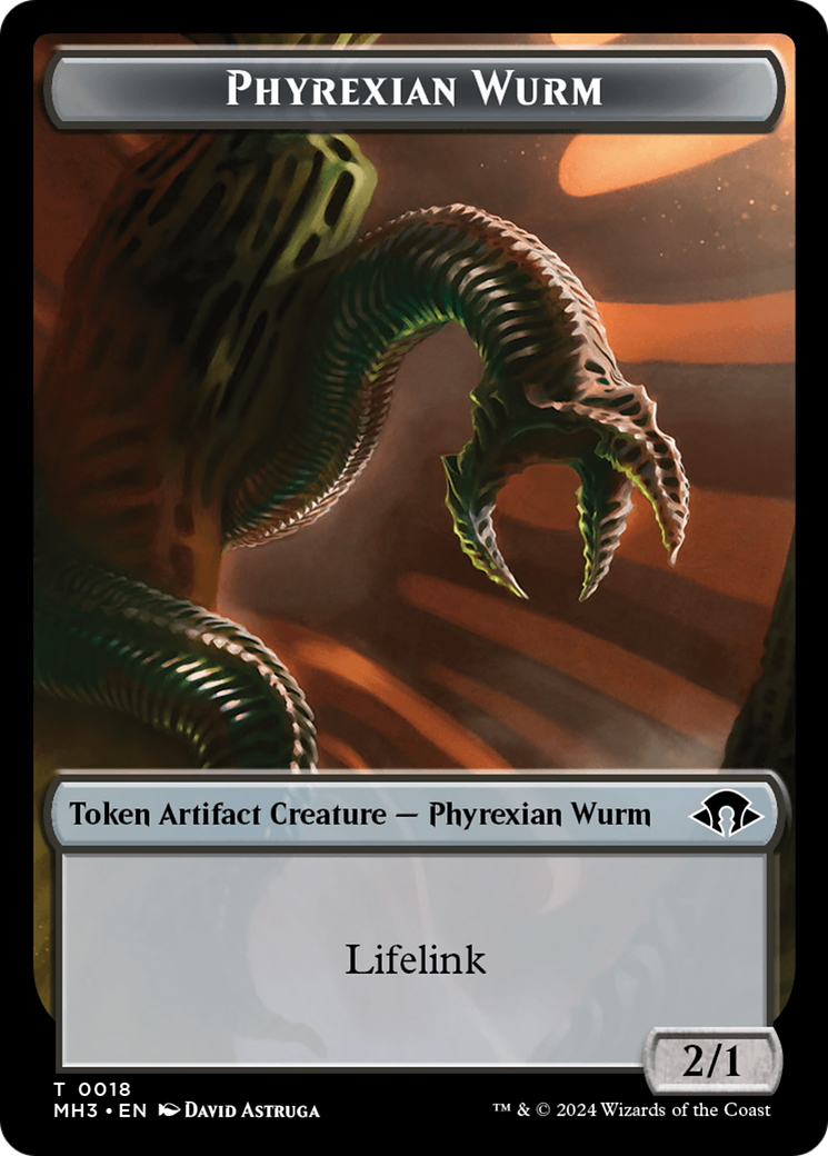 Phyrexian Wurm Token (0018) [Modern Horizons 3 Tokens] | Lots Moore NSW