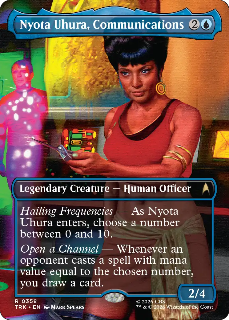 Nyota Uhura, Communications Officer (Borderless) [Star Trek] | Lots Moore NSW