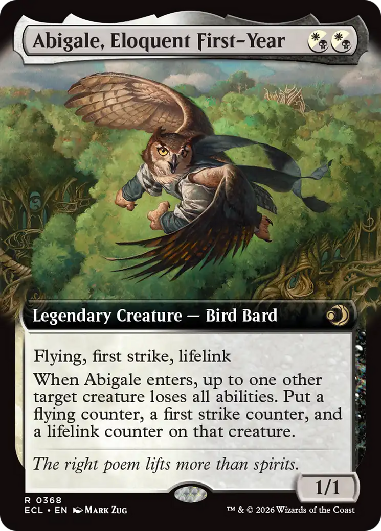 Abigale, Eloquent First-Year (Extended Art) [Lorwyn Eclipsed] | Lots Moore NSW