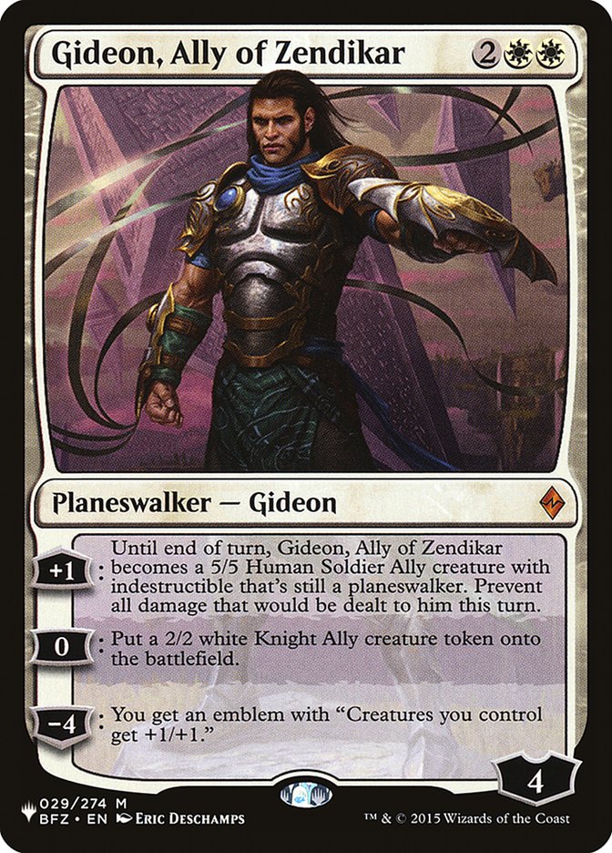 Gideon, Ally of Zendikar [The List] | Lots Moore NSW