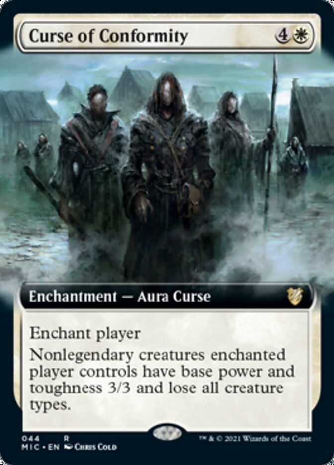 Curse of Conformity (Extended Art) [Innistrad: Midnight Hunt Commander] | Lots Moore NSW