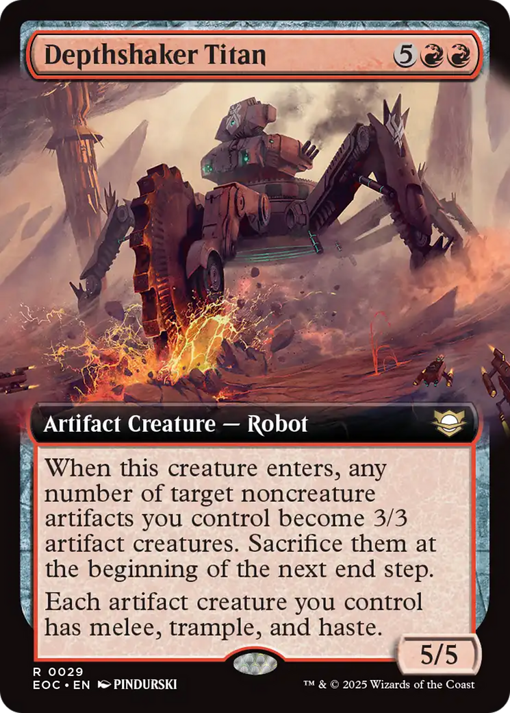 Depthshaker Titan (Extended Art) [Edge of Eternities Commander] | Lots Moore NSW