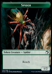 Human // Spider Double-Sided Token [Innistrad: Midnight Hunt Tokens] | Lots Moore NSW