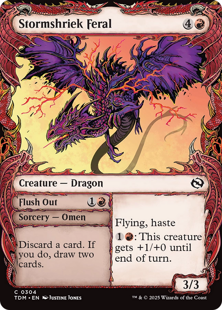 Stormshriek Feral (Showcase) [Tarkir: Dragonstorm] | Lots Moore NSW