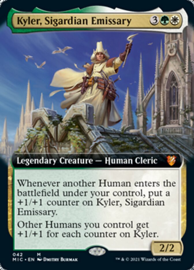 Kyler, Sigardian Emissary (Extended Art) [Innistrad: Midnight Hunt Commander] | Lots Moore NSW