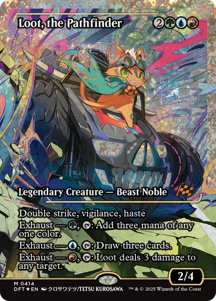 Loot, the Pathfinder (Showcase) (Fracture Foil) [Aetherdrift] | Lots Moore NSW