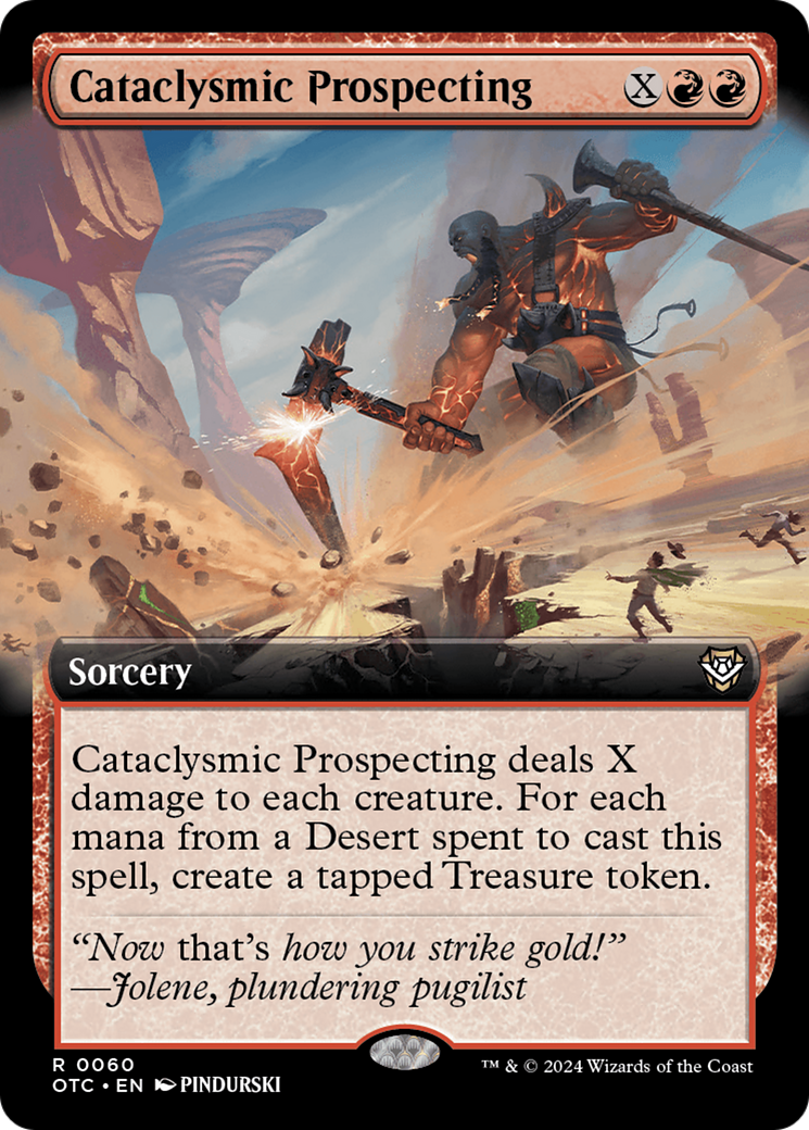 Cataclysmic Prospecting (Extended Art) [Outlaws of Thunder Junction Commander] | Lots Moore NSW