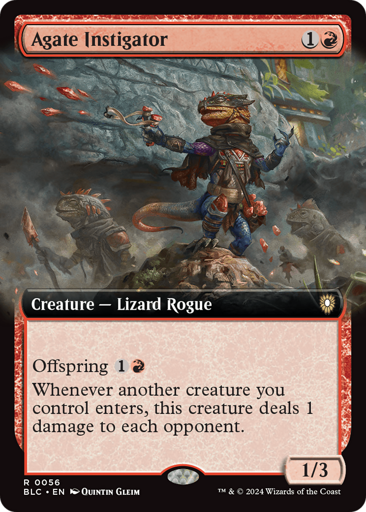 Agate Instigator (Extended Art) [Bloomburrow Commander] | Lots Moore NSW