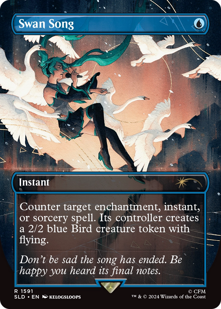 Swan Song (1591) (Rainbow Foil) [Secret Lair Drop Series] | Lots Moore NSW