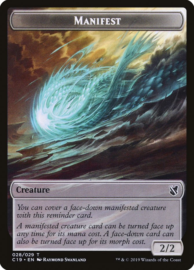 Saproling // Manifest Double-Sided Token [Commander 2019 Tokens] | Lots Moore NSW