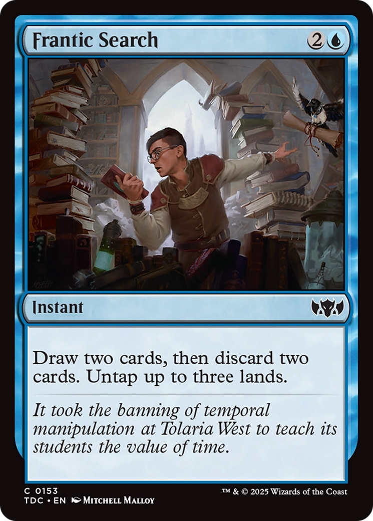 Frantic Search [Tarkir: Dragonstorm Commander] | Lots Moore NSW