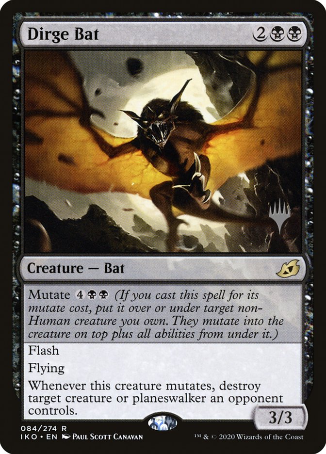 Dirge Bat (Promo Pack) [Ikoria: Lair of Behemoths Promos] | Lots Moore NSW