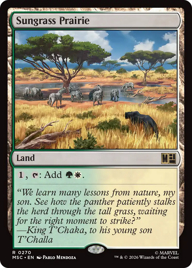 Sungrass Prairie (Surge Foil) [Marvel Super Heroes Commander] | Lots Moore NSW