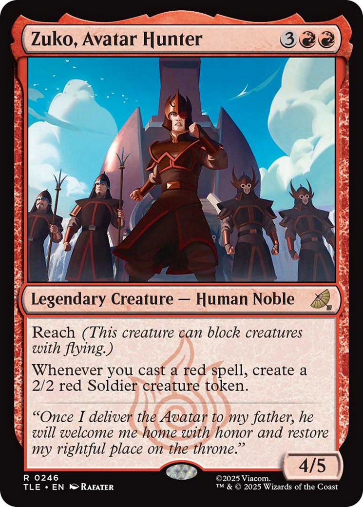 Zuko Tutorial Theme Card [Avatar: The Last Airbender: Eternal-Legal] | Lots Moore NSW