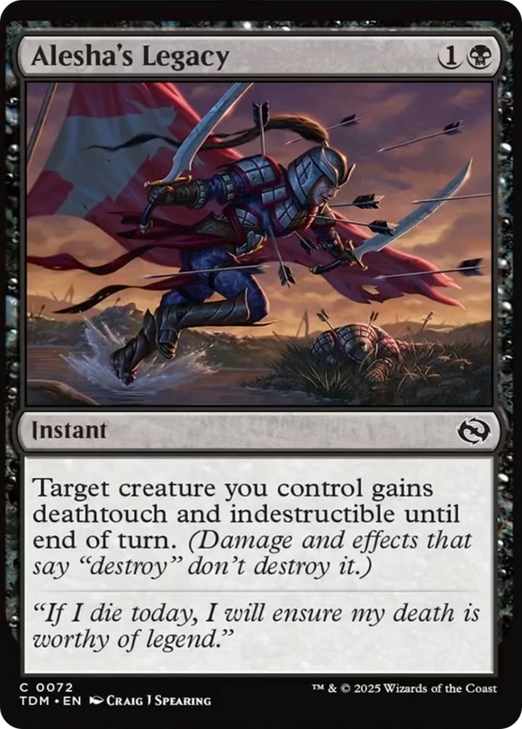 Alesha's Legacy [Tarkir: Dragonstorm] | Lots Moore NSW