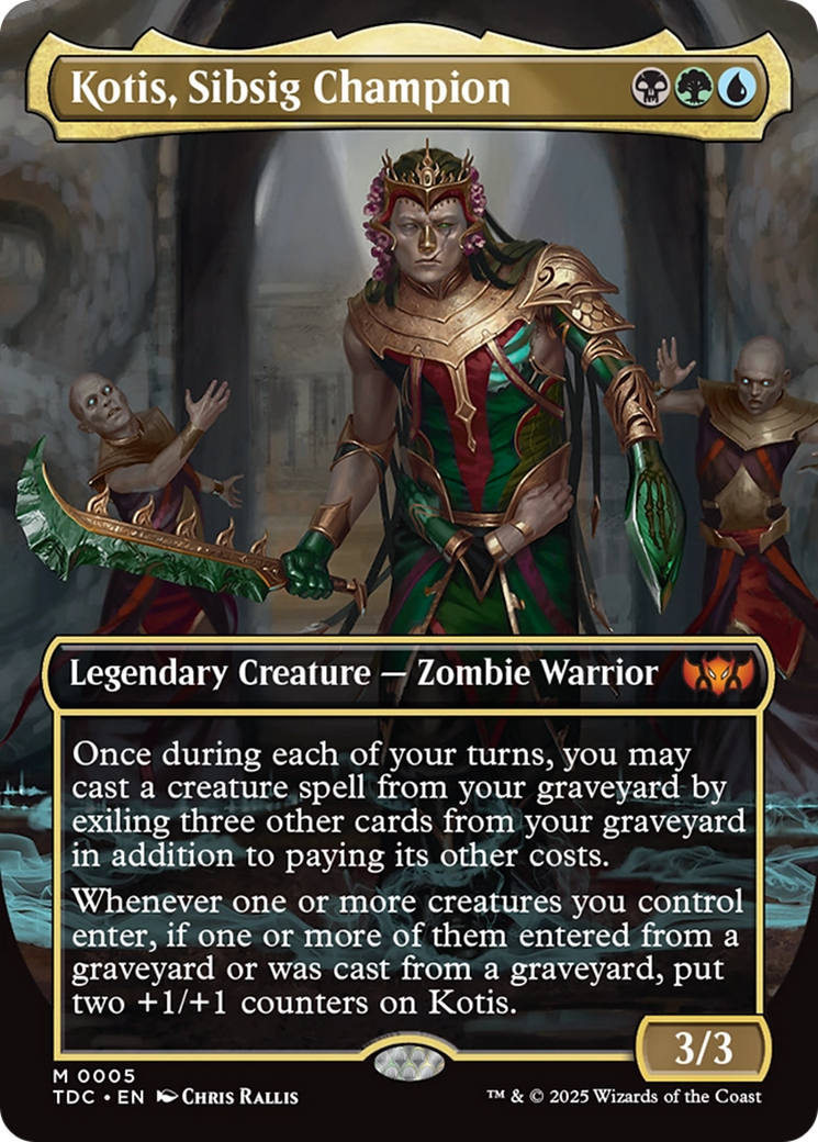 Kotis, Sibsig Champion (Borderless) [Tarkir: Dragonstorm Commander] | Lots Moore NSW