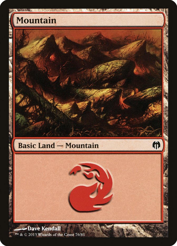 Mountain (76) [Duel Decks: Heroes vs. Monsters] | Lots Moore NSW