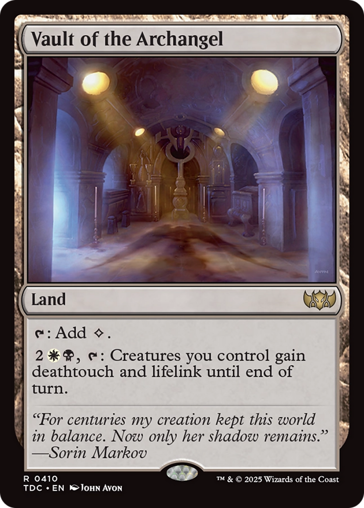 Vault of the Archangel [Tarkir: Dragonstorm Commander] | Lots Moore NSW