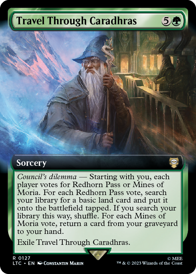 Travel Through Caradhras (Extended Art) [The Lord of the Rings: Tales of Middle-Earth Commander] | Lots Moore NSW