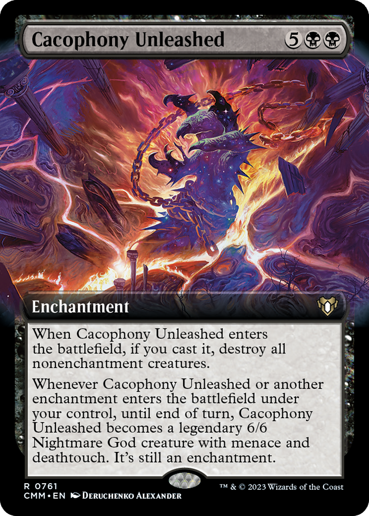 Cacophony Unleashed (Extended Art) [Commander Masters] | Lots Moore NSW