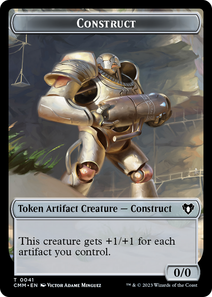 Clue // Construct (0041) Double-Sided Token [Commander Masters Tokens] | Lots Moore NSW