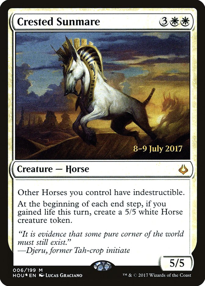 Crested Sunmare [Hour of Devastation Prerelease Promos] | Lots Moore NSW