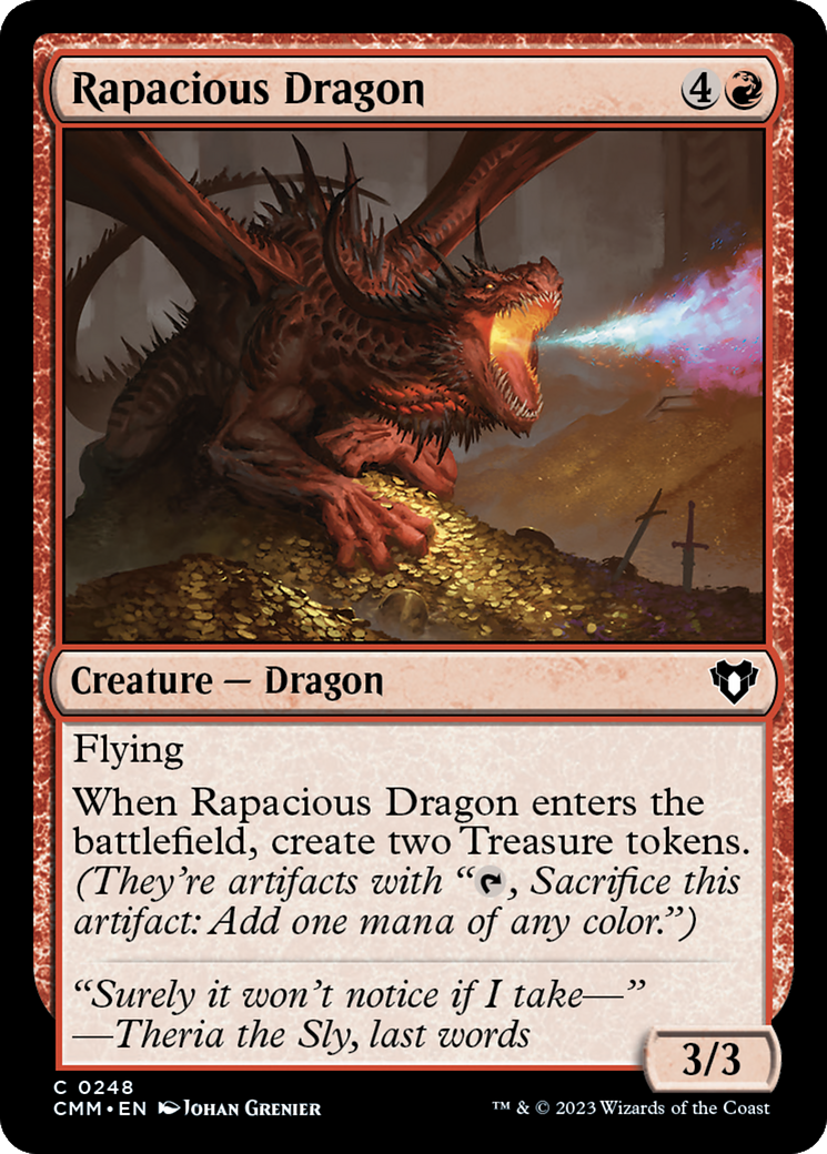 Rapacious Dragon [Commander Masters] | Lots Moore NSW