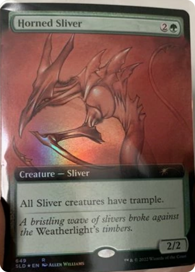 Horned Sliver (Extended Art) [Secret Lair Drop Promos] | Lots Moore NSW