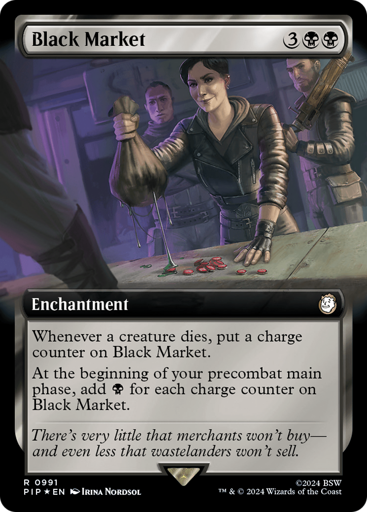 Black Market (Extended Art) (Surge Foil) [Fallout] | Lots Moore NSW