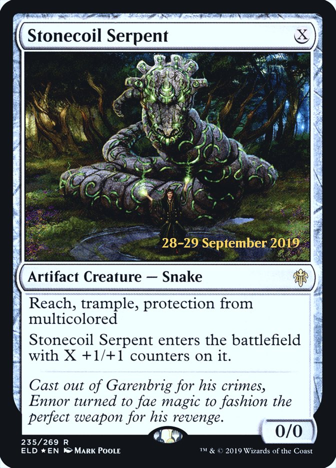 Stonecoil Serpent [Throne of Eldraine Prerelease Promos] | Lots Moore NSW