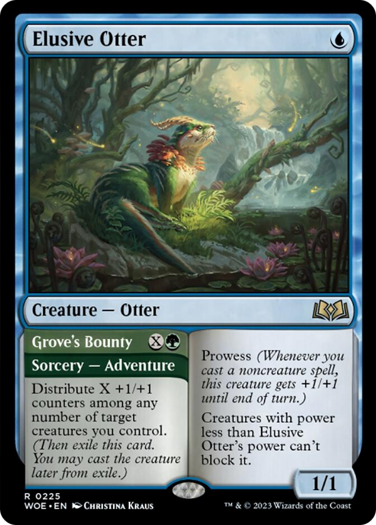 Elusive Otter // Grove's Bounty [Wilds of Eldraine] | Lots Moore NSW