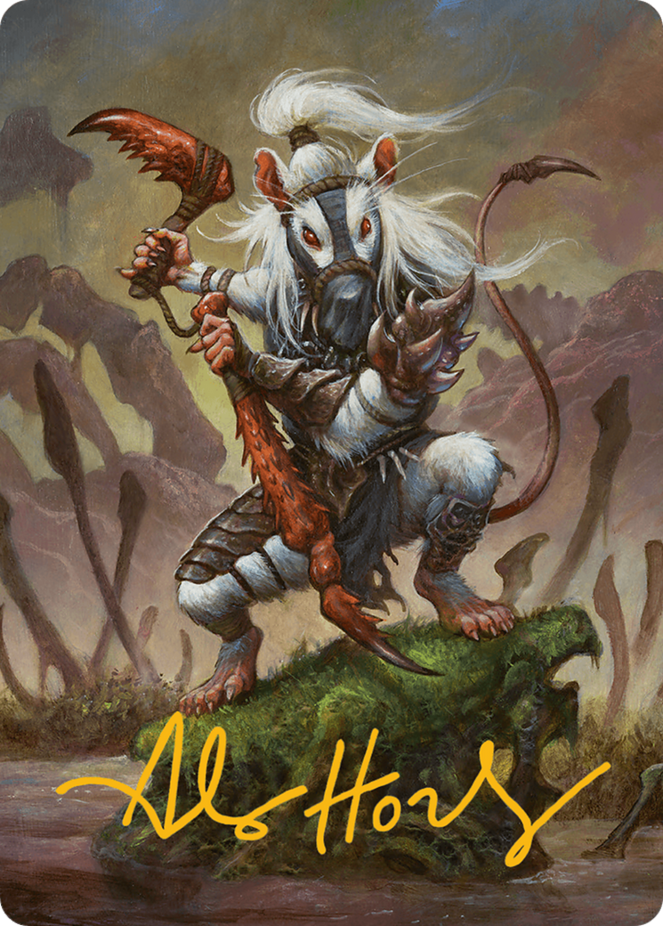 Ink-Eyes, Servant of Oni Art Card (Gold-Stamped Signature) [Bloomburrow Art Series] | Lots Moore NSW