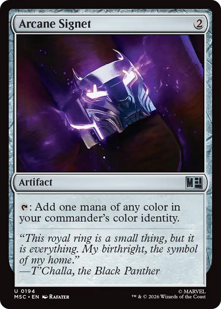 Arcane Signet (0194) (Surge Foil) [Marvel Super Heroes Commander] | Lots Moore NSW