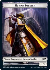 Human Soldier // Tuktuk the Returned Double-Sided Token [Double Masters Tokens] | Lots Moore NSW