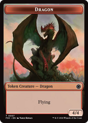 Dragon (0007) // Treasure Double-Sided Token [Foundations Commander Tokens] | Lots Moore NSW