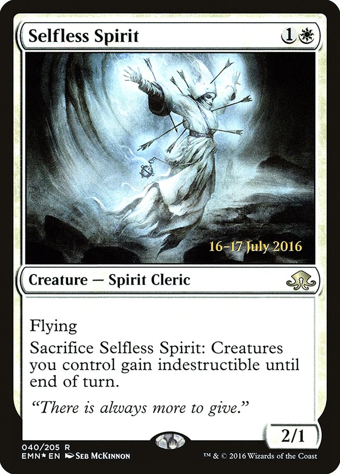 Selfless Spirit [Eldritch Moon Prerelease Promos] | Lots Moore NSW