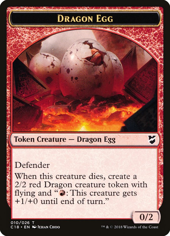 Dragon Egg Token [Commander 2018 Tokens] | Lots Moore NSW