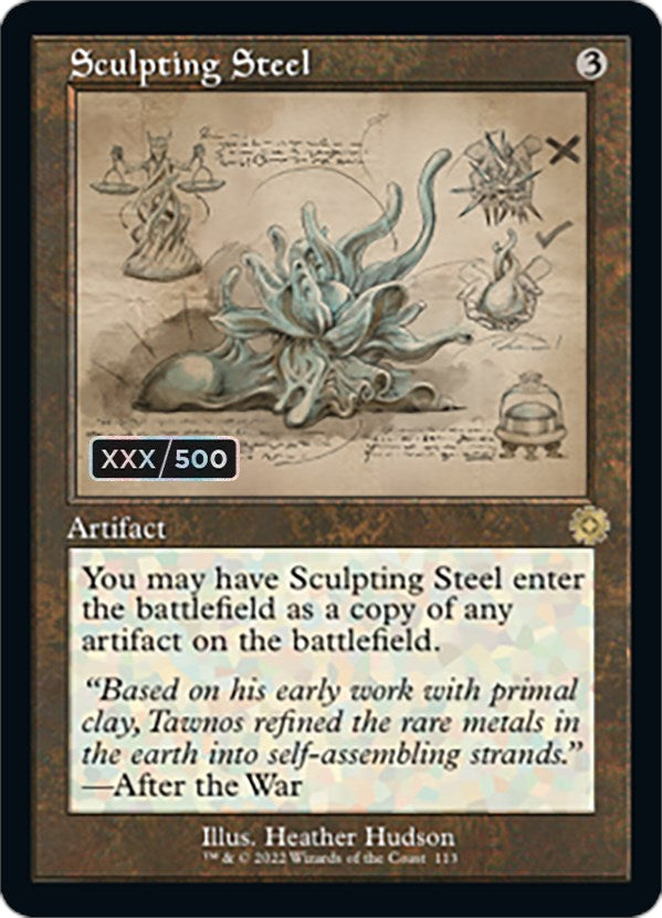 Sculpting Steel (Retro Schematic) (Serialized) [The Brothers' War Retro Artifacts] | Lots Moore NSW