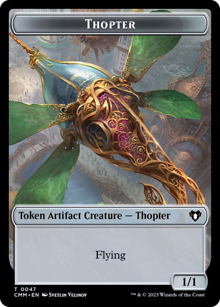 Thopter // Construct (0074) Double-Sided Token [Commander Masters Tokens] | Lots Moore NSW