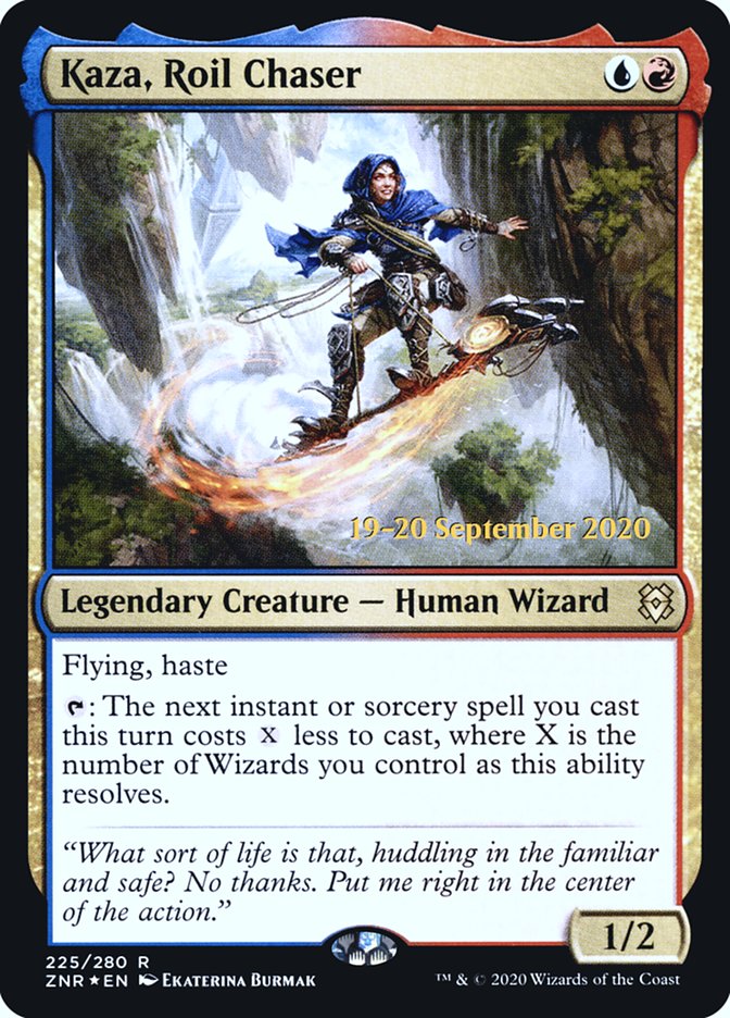 Kaza, Roil Chaser [Zendikar Rising Prerelease Promos] | Lots Moore NSW