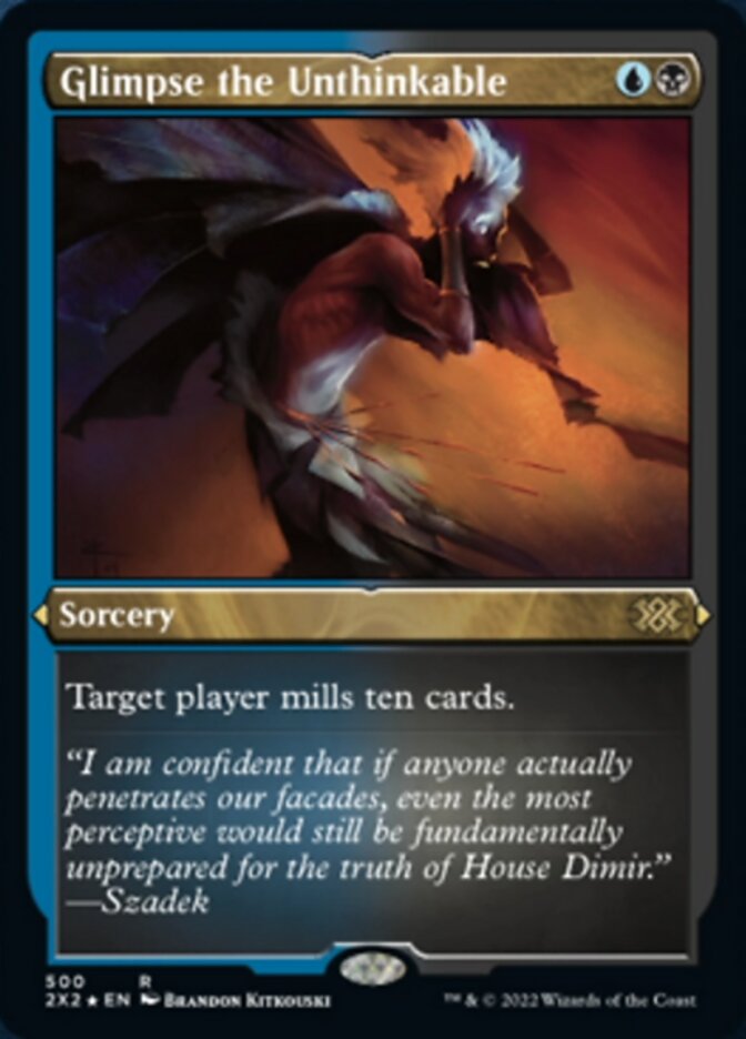 Glimpse the Unthinkable (Foil Etched) [Double Masters 2022] | Lots Moore NSW