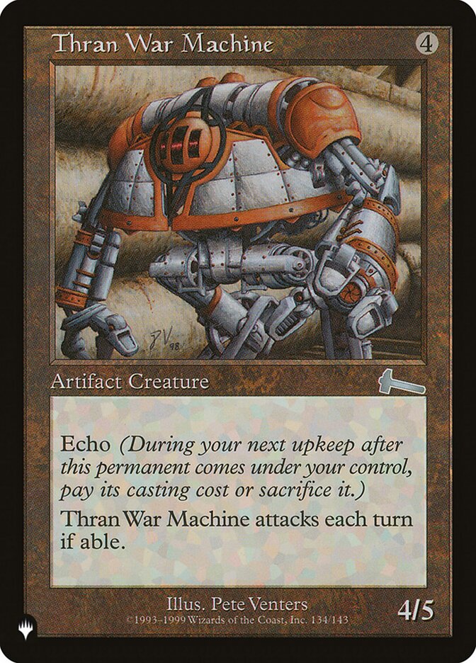 Thran War Machine [The List] | Lots Moore NSW