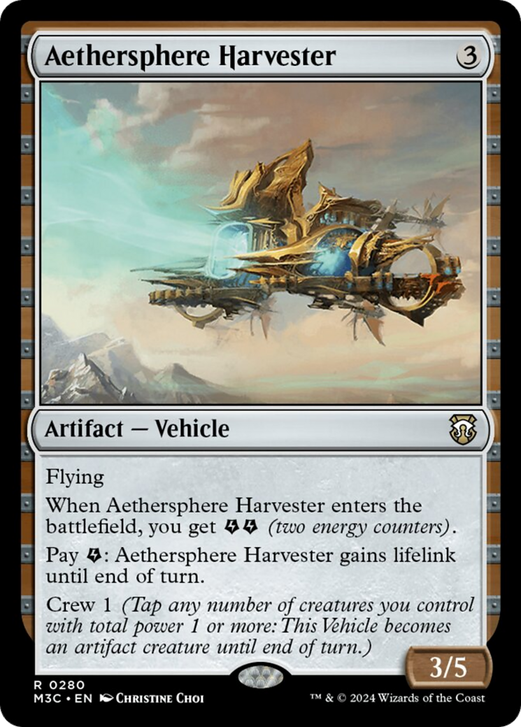 Aethersphere Harvester (Ripple Foil) [Modern Horizons 3 Commander] | Lots Moore NSW