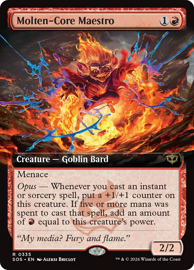 Molten-Core Maestro (Extended Art) [Secrets of Strixhaven] Magic: The Gathering | Lots Moore NSW