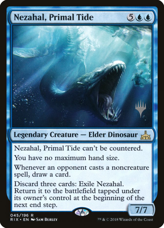 Nezahal, Primal Tide (Promo Pack) [Rivals of Ixalan Promos] | Lots Moore NSW