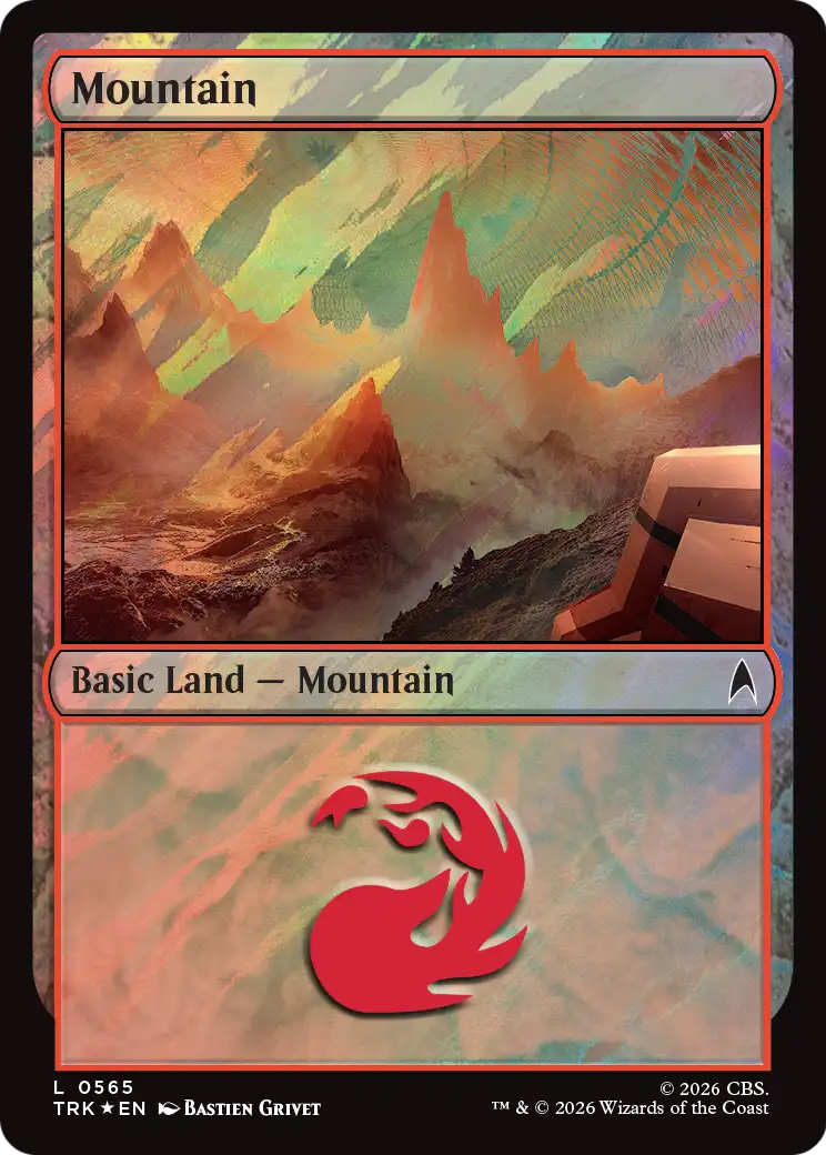 Mountain (0565) (Surge Foil) [Star Trek Commander] | Lots Moore NSW