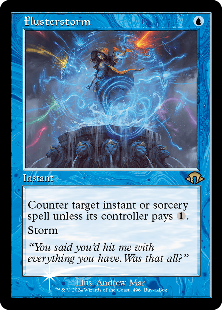Flusterstorm (Retro Frame) [Modern Horizons 3 Prerelease Promos] | Lots Moore NSW