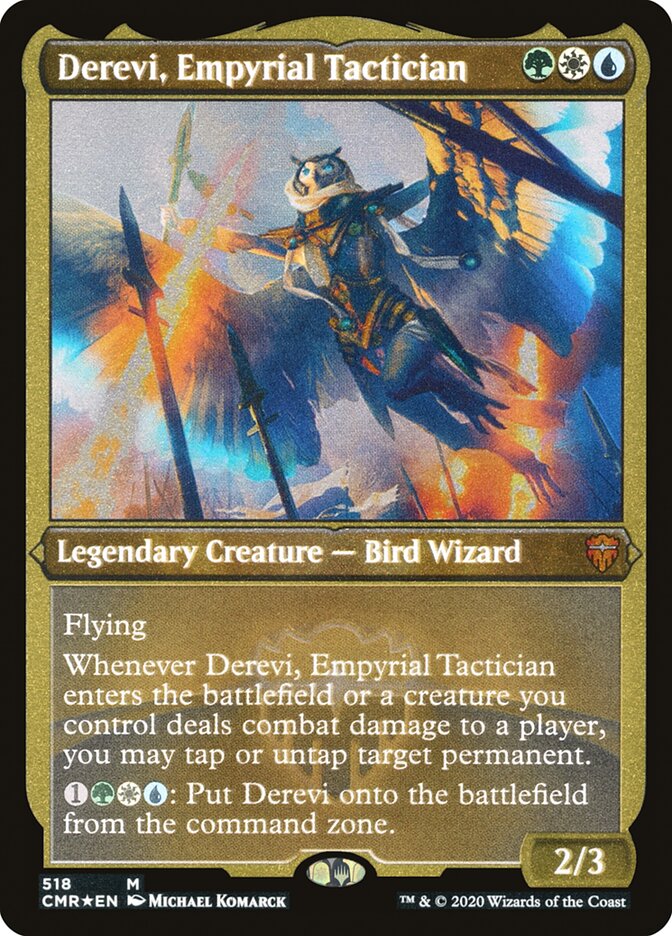 Derevi, Empyrial Tactician (Etched) [Commander Legends] | Lots Moore NSW