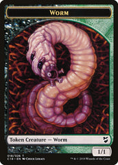 Cat Warrior // Worm Double-Sided Token [Commander 2018 Tokens] | Lots Moore NSW